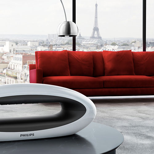 3D rendered scene with Philips DECT phone.