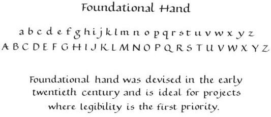 foundation hand lettering