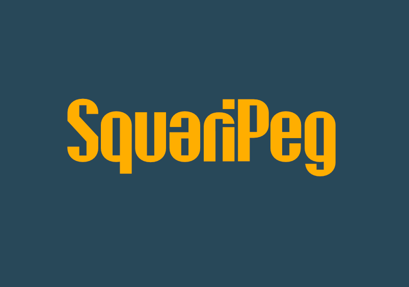 A square peg for a round hole – SquariPeg Typeface